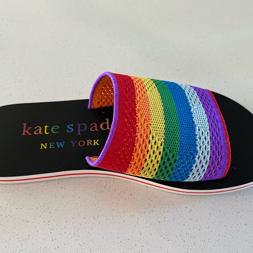 Kate Spade Rainbow Slide Sandals